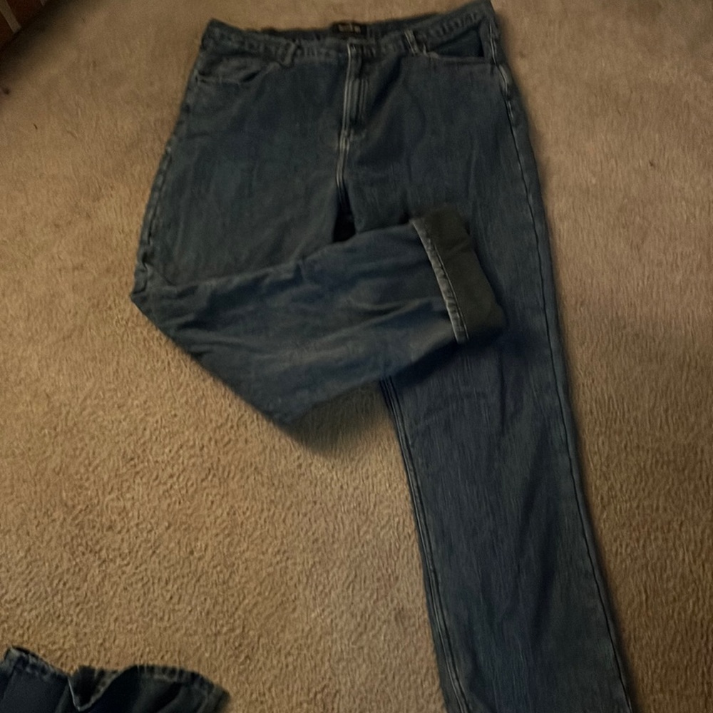 Men's flannel jeans.
